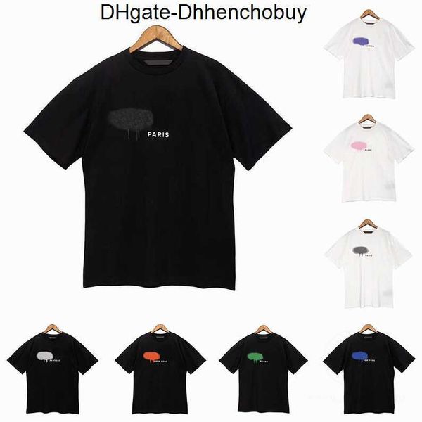 

tees tshirt fashion new mens womens designers t shirts long sleeve palms luxurys letter tshirts clothing short sleeved summer, White;black