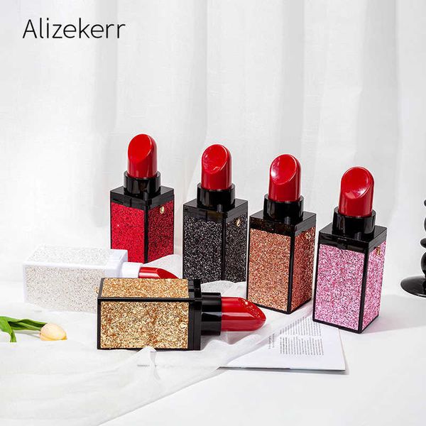 

evening bag shiny sequin lipstick clutch bag women designer panelled chic red pu
