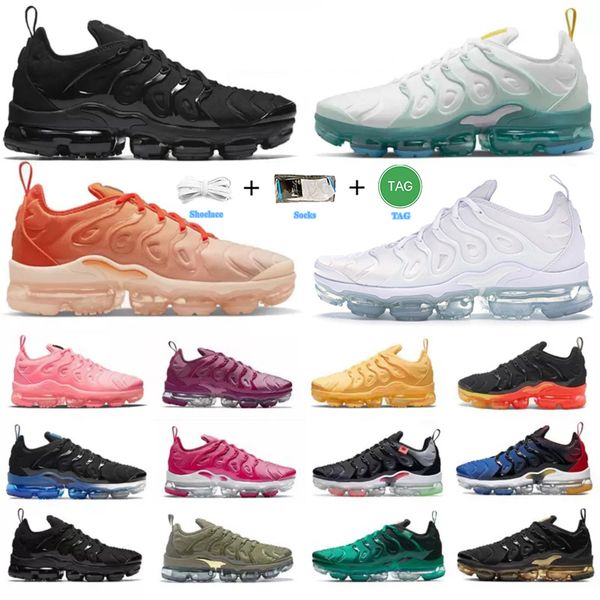 

tn running shoes plus sneakers for men women triple black white cushion tns trainers racer blue gym red outdoor runner shoe