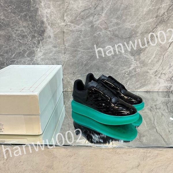 

ceiling retro designer casual shoes men women calfskin shoes vintage sneakers reflective trainer platform lace-up print sneaker leisure, Black