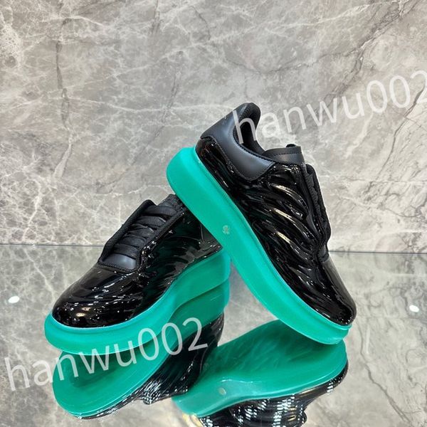 

ceiling retro designer casual shoes men women calfskin shoes vintage sneakers reflective trainer platform lace-up print sneaker leisure, Black