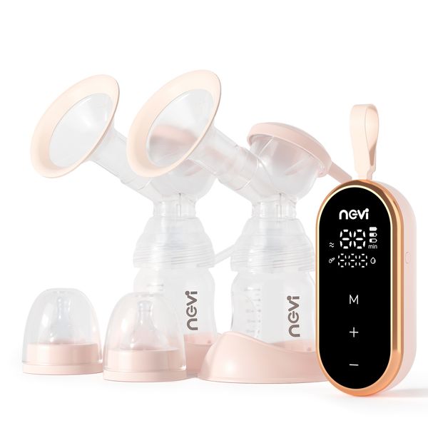 

breastpumps ncvi double electric breast pumps 3 modes 12 levels portable breastfeeding milk pump with 2 size flanges mirror led display 2304