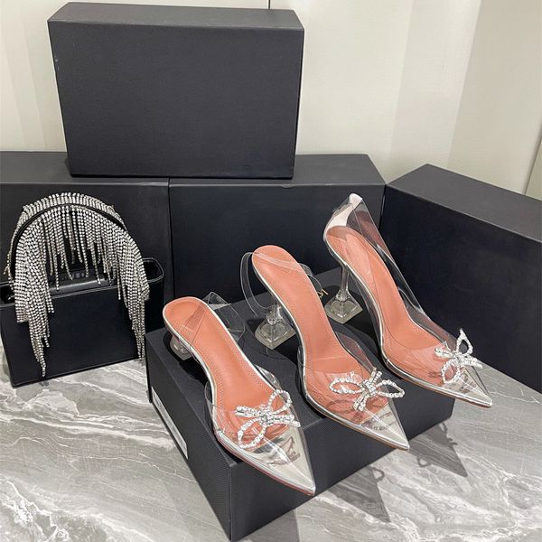 

shoes crystal embellished clear pvc high heels sandals women designers dresses shoes evening heels factory shoes, Black