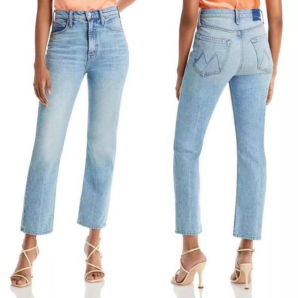 

women's jeans women's tight fitting jeans high waisted casual women's straight jeans 230404, Blue