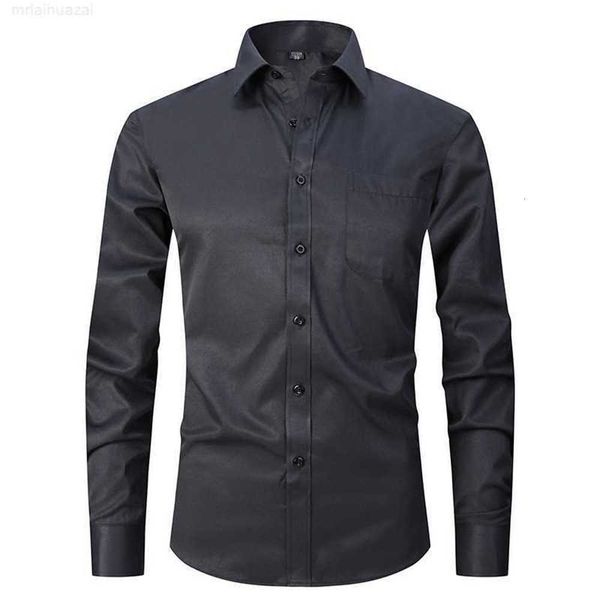 

new solid large men professional shirt stripe plaid long sleeve spandex, White;black