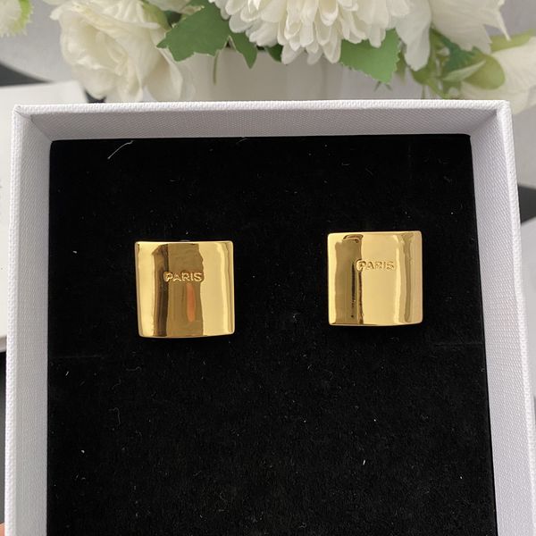 

dangle chandelier designer brand square gold fashion women's earrings vintage luxury jewelry trend party runway 230403, Silver
