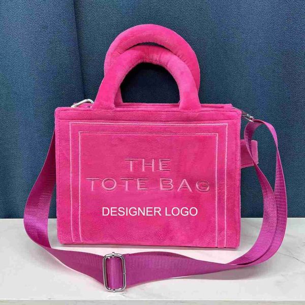 

trending the tote bag candy 2022 winter fur furry big ladies shoulder bags designer handbags fashion style women's