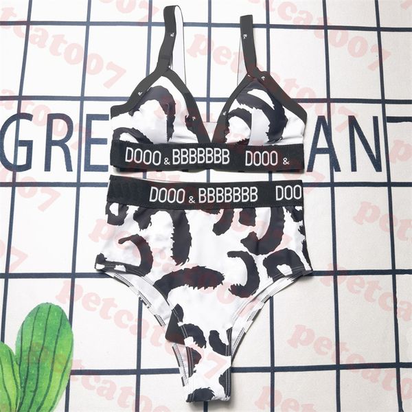 

womens swimwear letter ribbon bikini high waist swimsuit gather underwear for women
