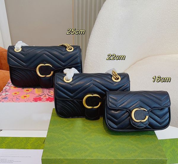 

luxury designer bag shoulder handbags g quality high fashion women wallets clutch totes crossbody cowhide gold logo classic chain bags ladie