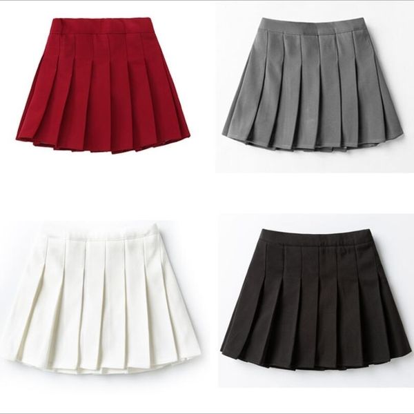 

skirts age 3-15 years old school girl skiing performance pleated skiing solid color children's clothing children's clothing 230404, Black