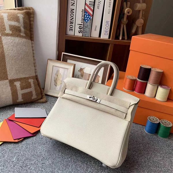 

herms birkin 2023 new semi manual headband layer lychee grain cow leather tc large leather wax hand sewing handbag for women ayw
