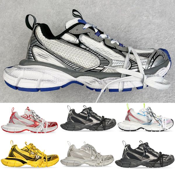 

size 35-46 luxury brand casual sports men's shoes 2023 paris fashion runway 3xl lace-up mesh coach sneaker platform increase making old