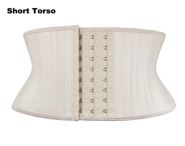 

slimming belt short torso 7 inches height waist trainer latex 25 steel bones tummy control body shaper for small body women9298474