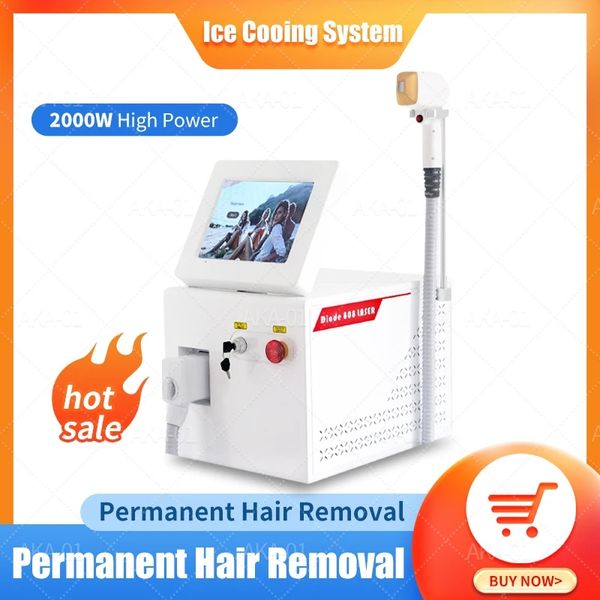 

3 wavelength 808nm rf diode laser hair removal machine rejuvenator painless effective hair 808 hair