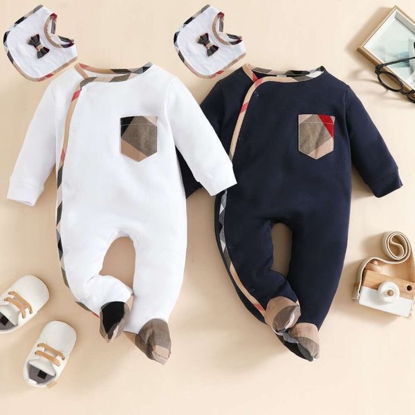 

Newborn Baby Clothes Round Neck Male and Female Baby Jumpsuit Spring and Autumn Newborn Jumpsuit Pure Cotton Long Sleeved Climbing Suit, Colour