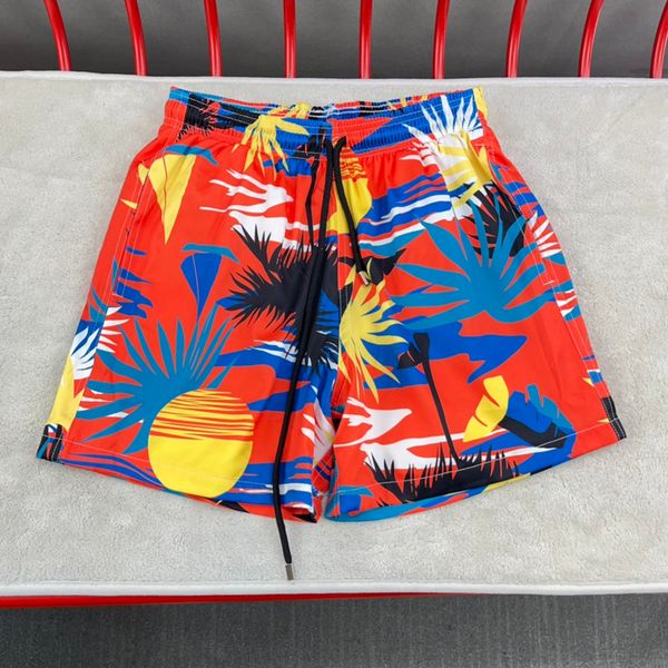 

23ss summer europe beach shorts men swimwear swimming flower nylon middle pants jogging bottoms trunks