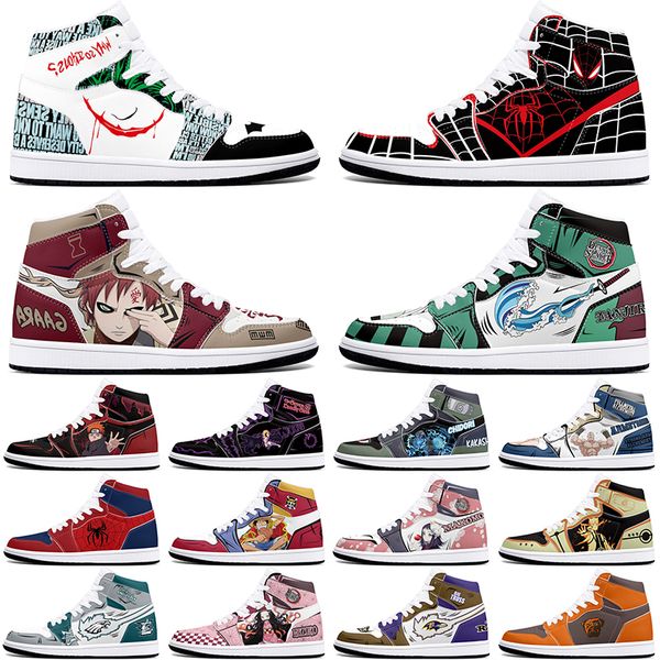 

New diy classics customized shoes sports basketball shoes 1s men women antiskid anime cool customized figure sneakers 36-48 361047