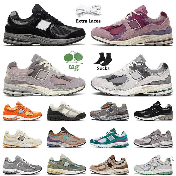 

shoes designer 2002r b2002r sneakers protection pack black grey pink rain cloud women 2002 r sail trainers platform 36-45