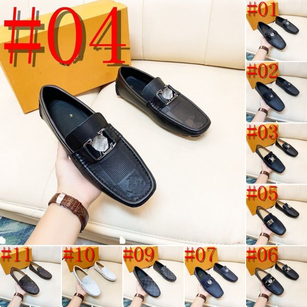 

l6/20model designer leather men shoes luxury trendy 2022 casual slip on formal loafers men moccasins italian black male driving shoes sneake