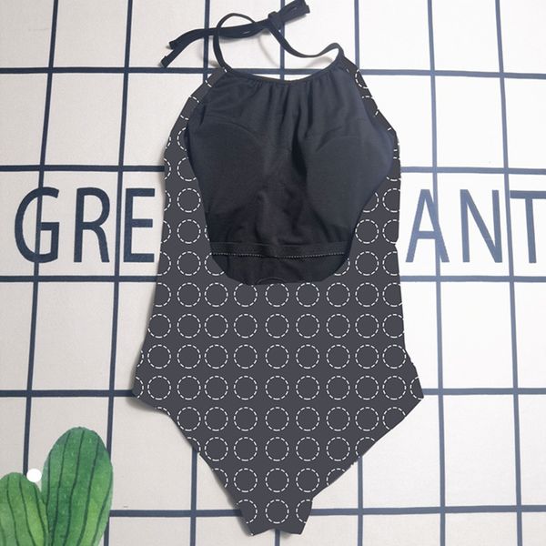 

women one-piece swimwear with pads one-piece diamonds sequin letters halter swimsuit bathing suit swimming suit black color c37 3