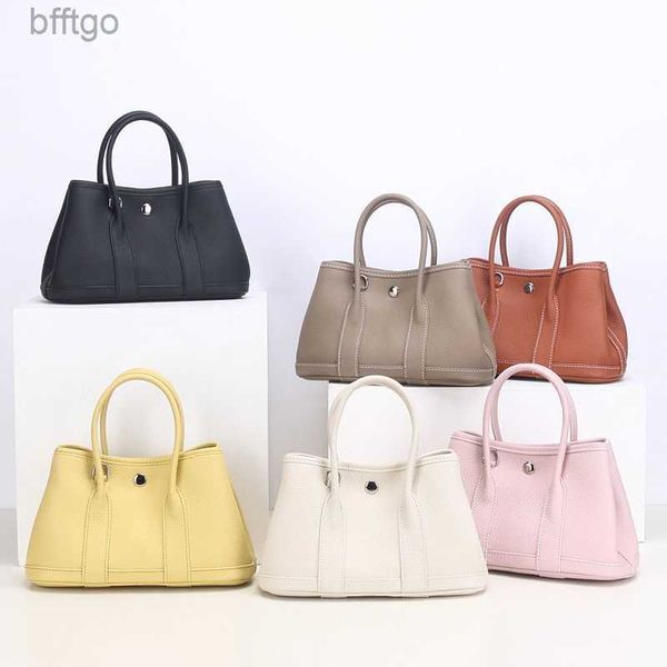 

herms's designer garden party bags for women new edition cowhide garden bag leather fashion large capacity tote wide shoulder strap com