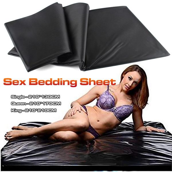 

fabric toughage bedding pvc extra deep pocket fitted sheet cooling bed sheet king size black bed sheets cover waterproof protect underwear p, Black;white