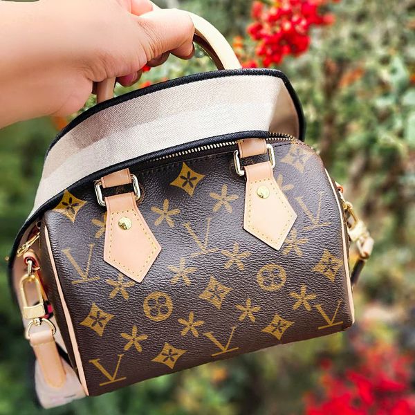 

fashion nano speedy 20 25 bag cross body designers women mini hobo shoulder bags men luxurys luggage bag m81085 tote crossbody handbag genui