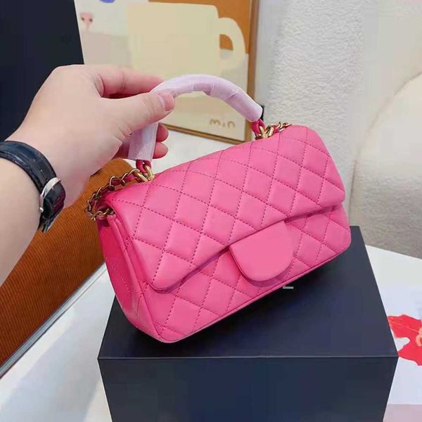 

genuine leather brand ladies pink hand bag designer purse handbag for women luxury