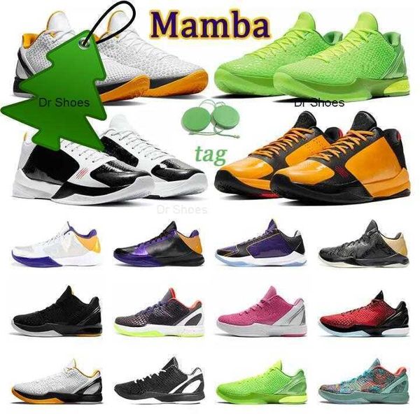 

2023 mamba zoom 6 protro men basketball shoes grinch mambacita del sol chaos alternate bruce lee 5 rings lakers purple prelude mens trainers