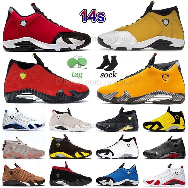 

new fashion 14s basketball shoes jumpman 14 ginger bred gym red challenge red reverse ferrar yellow mens sneaker hyper royal balck red laney