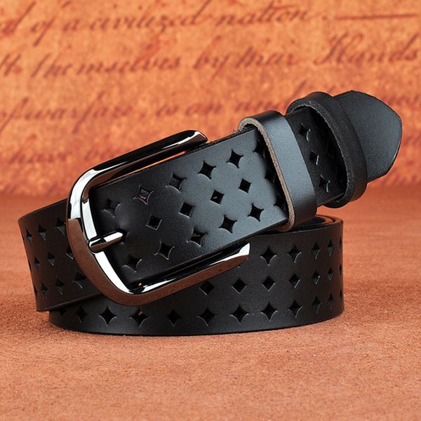 

belts medyla genuine leather women's belt women's belt handsome hollow full matching fashion women's belt women's wide b, Black;brown