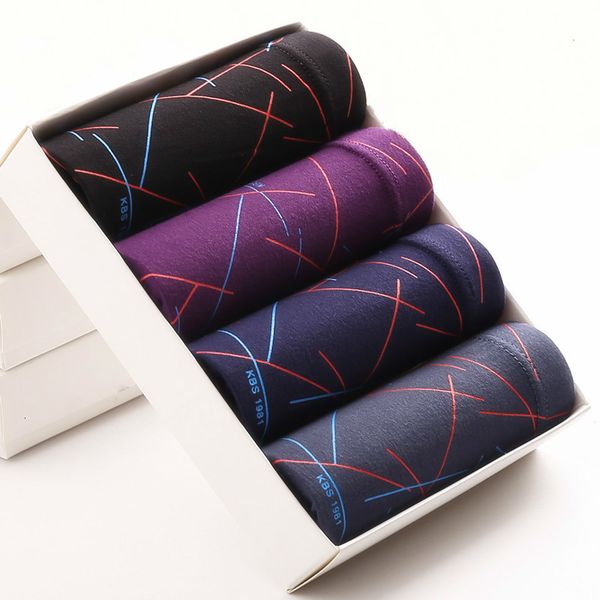 

underpants men's underwear stripes modular breathable boxershorts casual underwear men's underwear large-sized 5xl 6xl 7xl 230404, Black;white