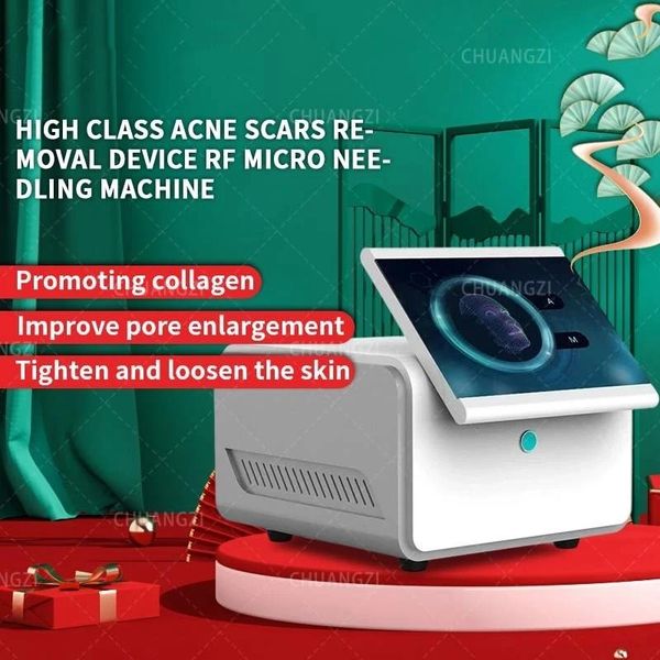 

fractional rf microneedle multi-functional beauty equipment machine body radiofrequency microneedle beauty equipment skin care machine with, Black;white