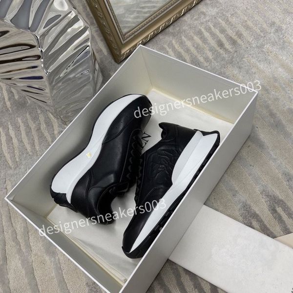 

2023brand designer mens casual shoes women rubber flat shoes lace-up sports shoes fashion running shoes soft and comfortable platform shoes, Black