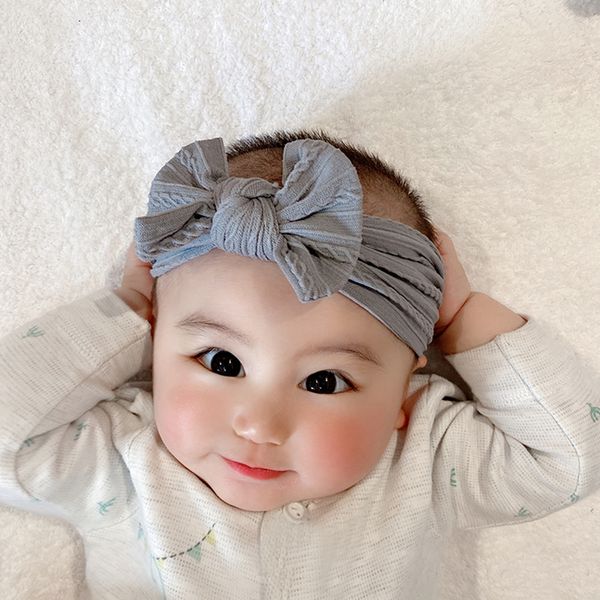 

baby headbands elastic ribbon head bows jacquard weave wide-brimmed bowknot soft nylon head band infant headwear head hair accessories  co, Slivery;white