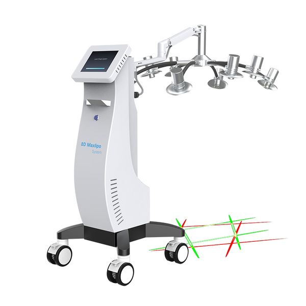 

professional 8d lipo laser machine fat burning body shape lipolaser equipment red green light salon