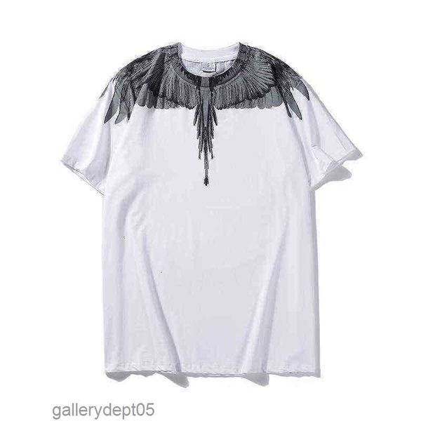 

tee t-shirt tees shirt s tide mb sketch black and white wings same net red short sleeves1s1, White;black