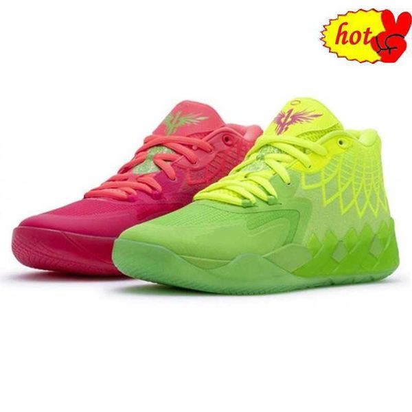 

2023 og shoes roller ball og lamelo la melo basketball shoes 2022 new fashion mens mb 01 mb1 mlamelos rick and morty green red metallic gold