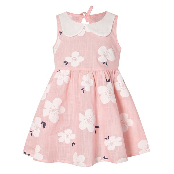 

girl's dresses korean version of girls' summer sleeveless baby collar sundress children's cotton princess 230403, Red;yellow