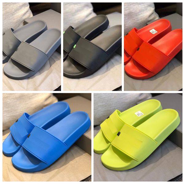 

beach slide flat slippers woman man fashion sandals summer house thick bottom slippers platform alphabet lady slides designer big size 35-46, Black