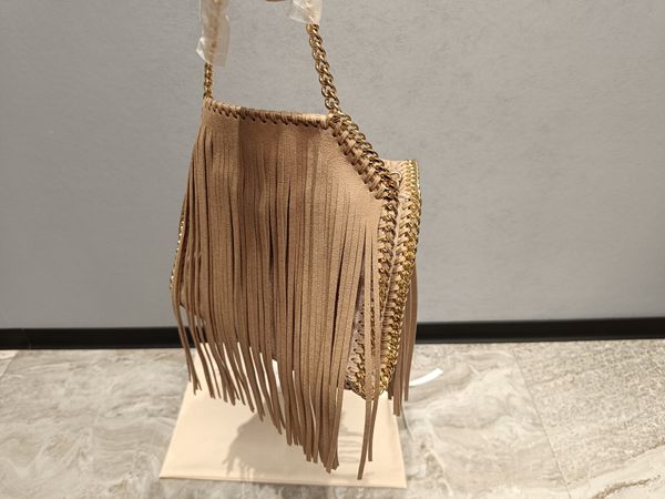 

stella mccartney designer bags ootd fashion leisure sports shoulder bag fringe bag handbag valentines day birthday christmas gift punk chain