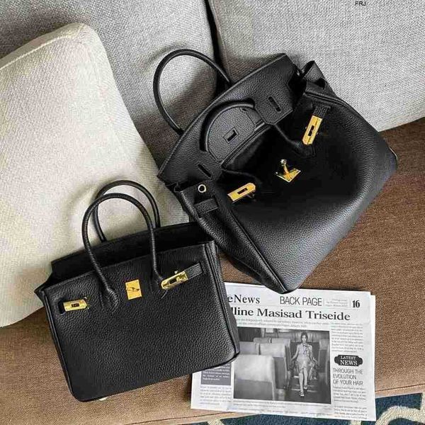 

designer bags birkin handbags herms tote womens leather 2023 new one shoulder crossbody casual cow handbag large capacity have logo frj