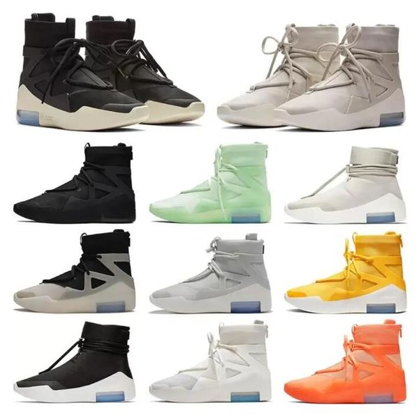 

2023 designer shoes fear 1 triple black oatmeal of god the atmosphere yellow light bone sail orange men outdoor trainers original fog 40-46