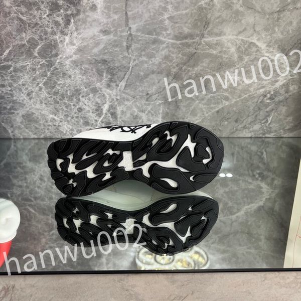 

2023 new luxury sneakers shoes men's technical fabric casual walking rubber sole party wedding runner trainers, Black