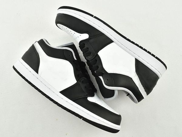 

2023 good quality basketball shoes jumpman 1 low mens black white medium grey fashion sport sneakers come with box size36-46
