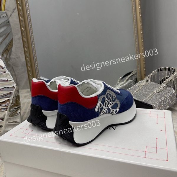 

men brand designer casual shoes womens rubber flat shoes lace-up sports shoes fashion running shoes soft and comfortable platform shoes2023, Black