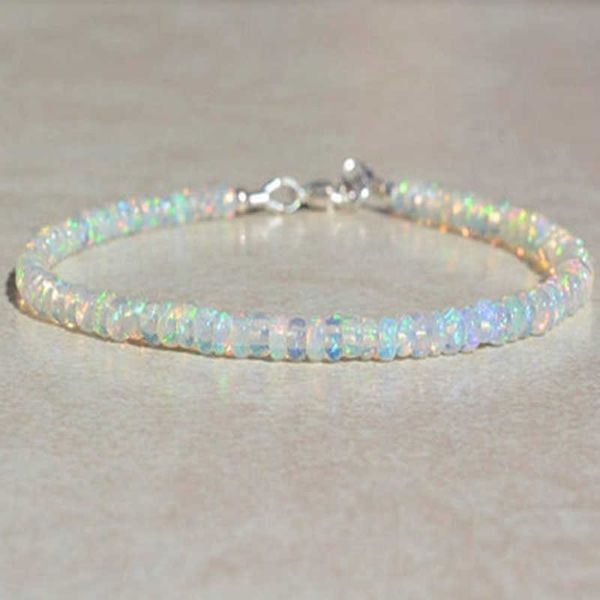 

charm bracelets opal bracelet october birthstone bracelet labradorite bracelet labradorite brass blue flash beaded layering bracelet aa23040, Golden;silver