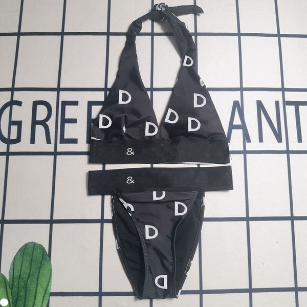 

luxury fashion womens bikinis set halter with pads black summer bathing suit holiday women swimsuits q