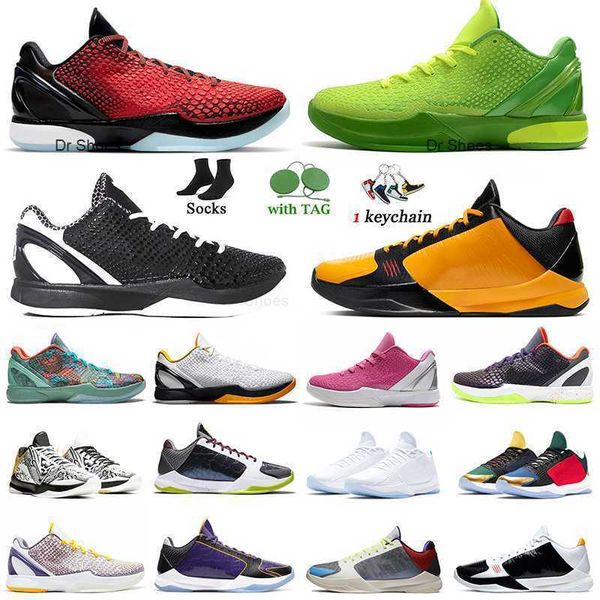 

kobi mambas 6 protro grinch basketball shoes men mambacita bruce lee big stage chaos 5 rings grinches metallic gold lakers 24 mens trainers
