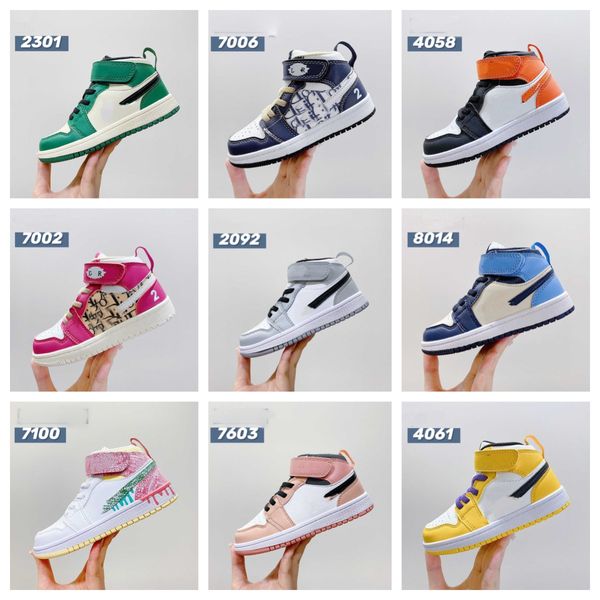 

new kids shoes chunky 1 mid retro kid toddler designer sneakers black children kids shoe youth baby boys girls infants sports trainers